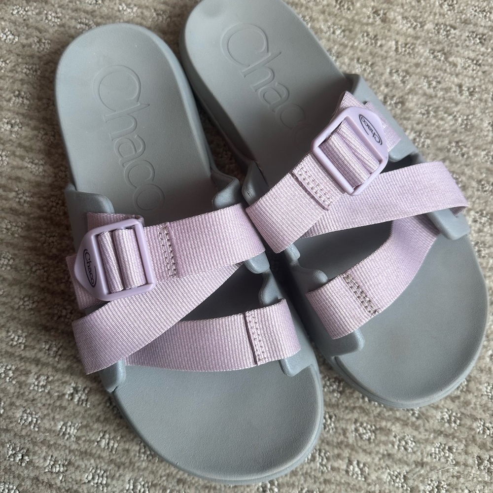 Chaco Lavender Slide Sandals
